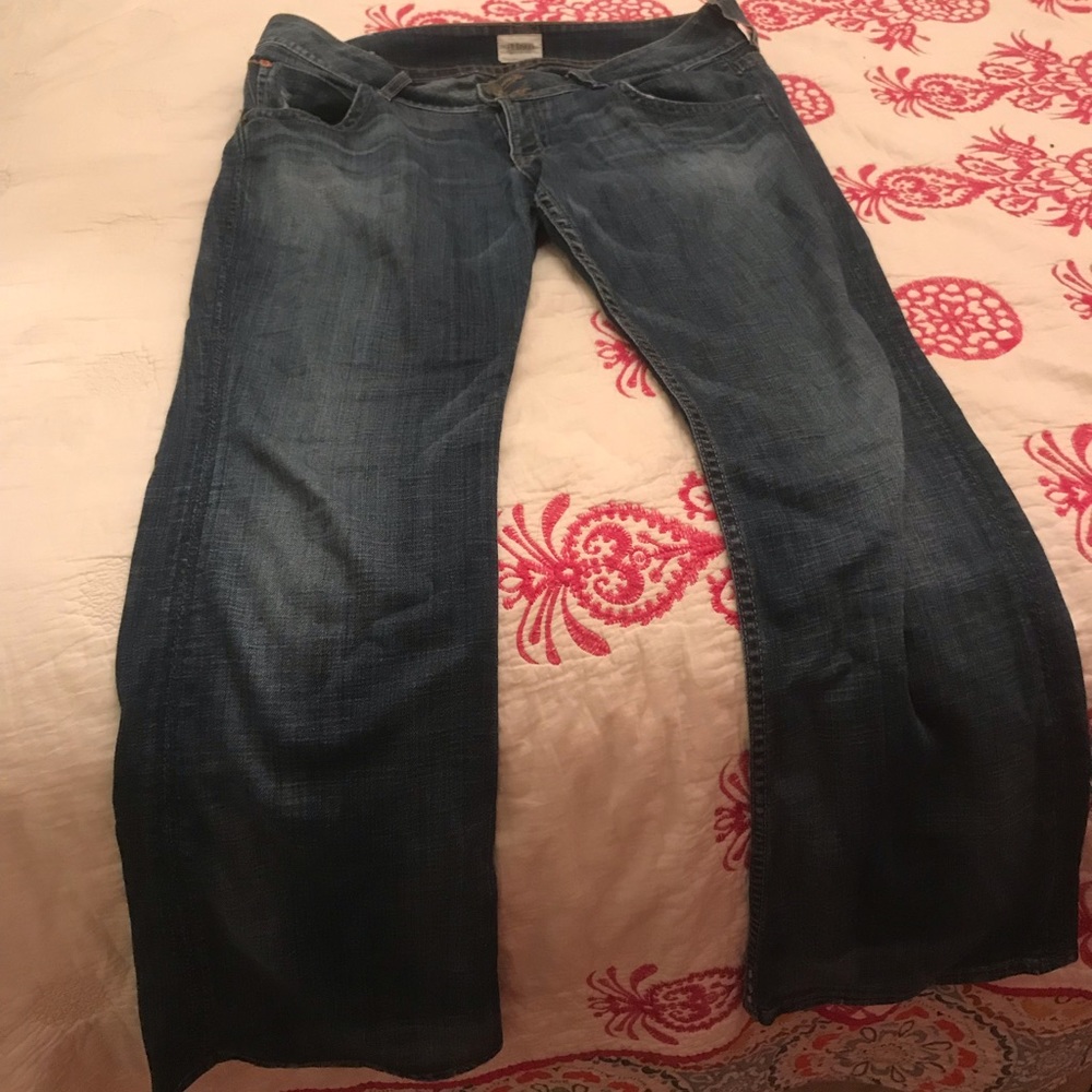 Hudson petite signature bootcut jeans
